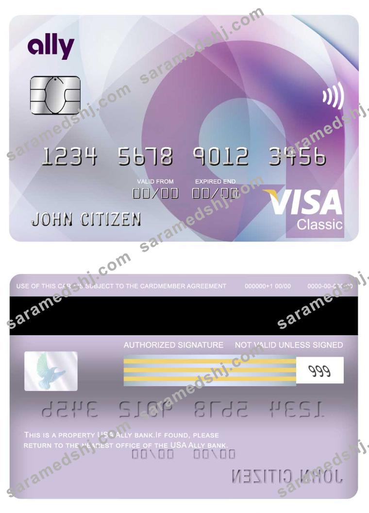 USA Ally bank visa classic card